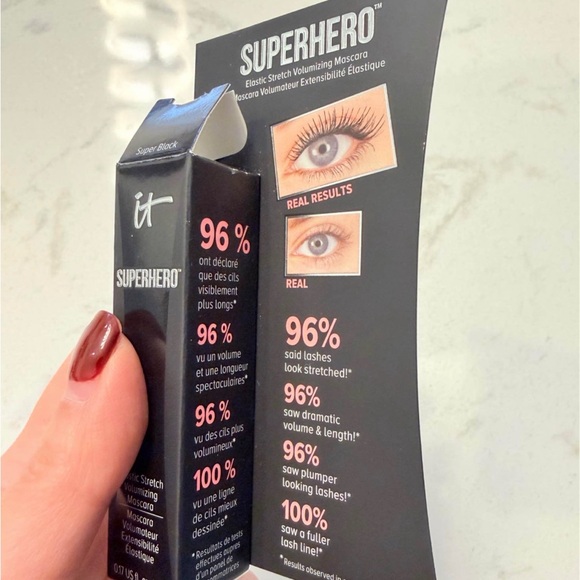 【Brand New】it cosmetics SUPERHERO Mascara in Super black travle size 5ml - Picture 3 of 10